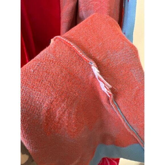 NEW FARM Rio Living Nature Cardigan V Neck Long Sleeve Dress Red Size: Small - Picture 5 of 7